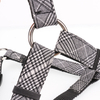 Plaid Cotton Nylon Quick Wear Harness Easy Adjustable