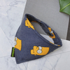 Cartoon Cute Pattern Polyester Cotton Dog Bandana