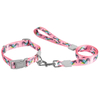 OEM Pattern Polyester Smooth Surface Dog Collar Leash Set