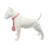 Lovely Customized Color Micro-fiber Leather Pet Dog Collar with Air Tag GPS Holder