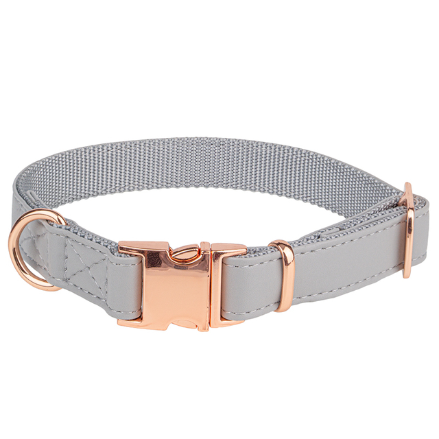 Luxury Cute Micro-fiber Leather Pet Dog Collar