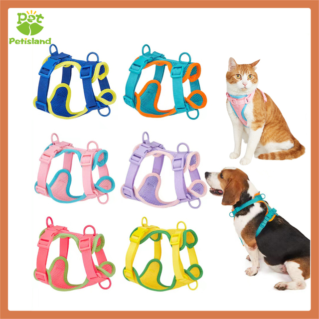 Petisland 2024 Breathable Light-weight Dog Harness with OEM Colors