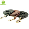 Petisland First Layer Cowhide Genuine Leather Dog Leash Stitching Version