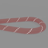 Special Super Strong Reflective Nylon Rope Dog Leash with Iron Spring Cushion