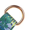 Laser Name Contact on Metal Buckle Polyester Dog Collar with OEM Pattern