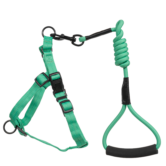 Useful Home Dog Supply Polyester Dog Harness Nylon Rope Dog Leash Set
