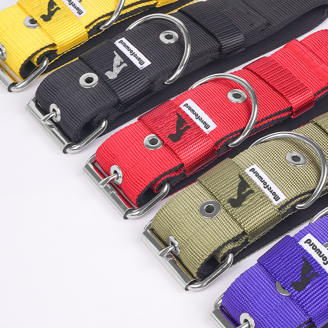 5cm OEM Color Nylon with Neoprene Three Layers Large Combat Pet Dog Collar