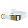 Canvas And Cotton Double Layers Pet Dog Collar with Half Metal Buckle
