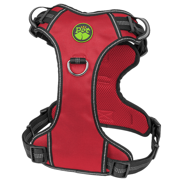 Breathable Mesh Fabric No Pull Pet Dog Harness with Reflective Wires