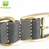 Petisland Classical Genuine Leather Dog Collar With Pin Buckle