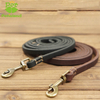 Petisland First Layer Cowhide Genuine Leather Dog Leash Stitching Version