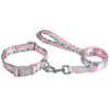 OEM Pattern Polyester Smooth Surface Dog Collar Leash Set