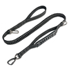 Reflective Elastic Band Dog Lead Leash with Pet Seat Belt Buckle And Plastic Comfortable Handle