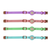 Tracking Collar Genuine Leather Pet Dog Collar with Air Tag GPS Holder