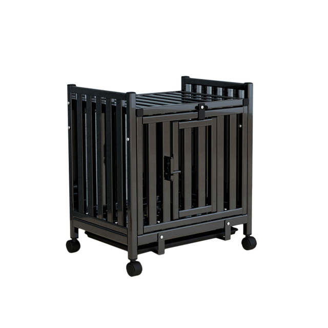 Stainless Steel Dog Cage Home Used with Wheels for Moving