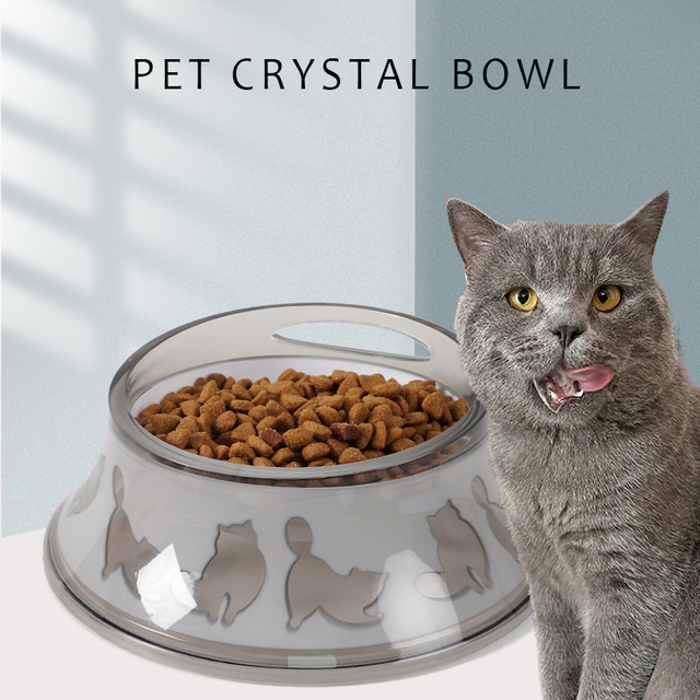 Crystal Anti-slip Pet Cat And Dog Bowl