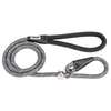 Bully Large Dog Choice P Shape Nylon Rope Training Dog Leash with Reflective Wires