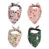 Festival Theme Pattern OEM Customized Polyester Soft Dog Bandana for Christmas