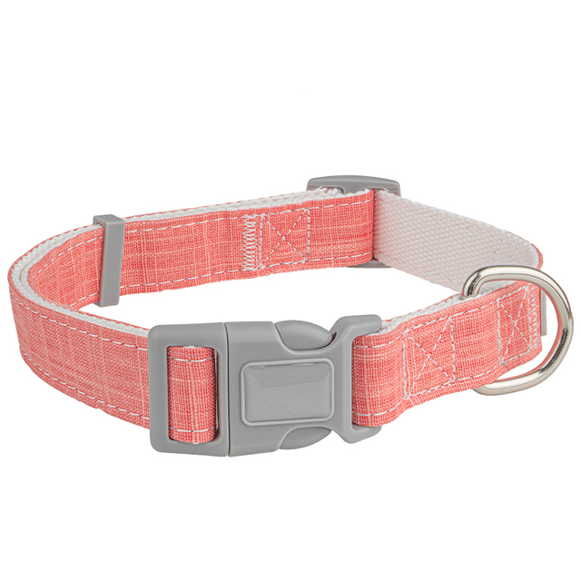 Eco-friendly Bamboo Fiber Cotton Dog Collar with Light Weight