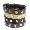 Metal Decoration PU Leather Pet Dog Collar 