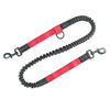 Waterproof Hands Free Walking Dog Leash with Poo Bag Holder Phone Holder Elastic Strap