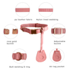 Lovely Customized Color Micro-fiber Leather Pet Dog Collar with Air Tag GPS Holder