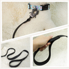 Embossed Waterproof Pvc Pet Dog Leash Easy-clean with Aluminum Alloy Frog Clip 