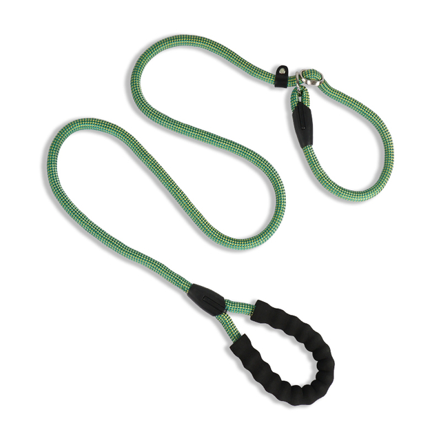 P Shape Polyester Nylon Dog Rope Leash for Training Slip Dog Leash