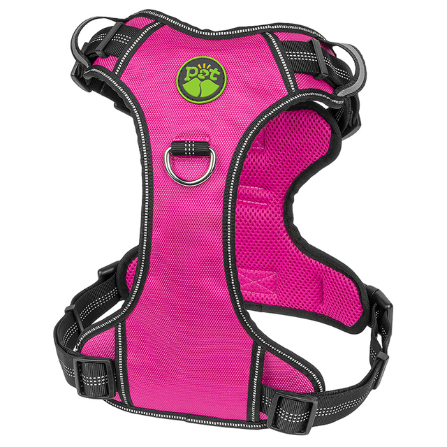 Breathable Mesh Fabric No Pull Pet Dog Harness with Reflective Wires