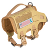 Hypalon Tactical Breathable No Pull Dog Harness Adjustable 