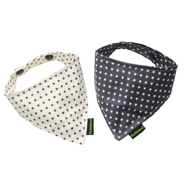Smooth Soft Polyester Cotton Dog Bandana with Buckle Closure