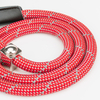 Bully Large Dog Choice P Shape Nylon Rope Training Dog Leash with Reflective Wires