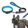 Breathable Mesh Cloth Design Pet Dog Collar Leash Set with Velcro Adjust Reflective Wires