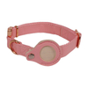 Tracking Collar Genuine Leather Pet Dog Collar with Air Tag GPS Holder