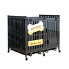 Stainless Steel Dog Cage Home Used with Wheels for Moving
