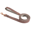 Petisland Twill Cloth Fabric Nylon Dog Collar Leash Set 