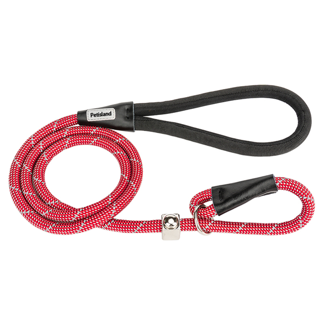 Bully Large Dog Choice P Shape Nylon Rope Training Dog Leash with Reflective Wires