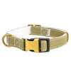 Canvas And Cotton Double Layers Pet Dog Collar with Half Metal Buckle