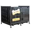 Stainless Steel Dog Cage Home Used with Wheels for Moving