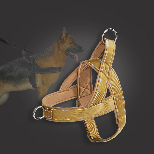 Nylon Neoprene Outdoor Tactical No Pull Dog Harness
