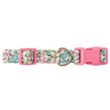 Country Style Pure Cotton Dog Collar with Customized Pattern