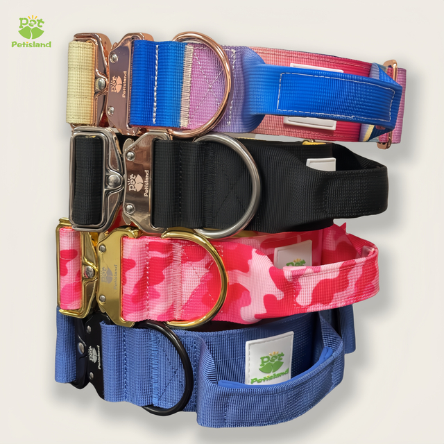 Tactical Dog Collar with Handle Durable Military Style Adjustable Pet Collar Comfortable Design Customizable Options for Large Dogs