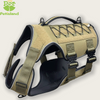 Tactical Dog Harness for Large Dogs Durable Military Style Dog Vest with Neoprene Lining Adjustable Pet Harness for Training Hiking Outdoor Activities