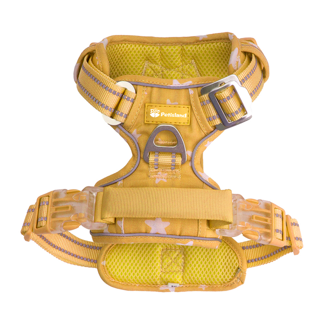 New Design Transparent Buckle Reflective Dog Harness with Breathable Space Mesh