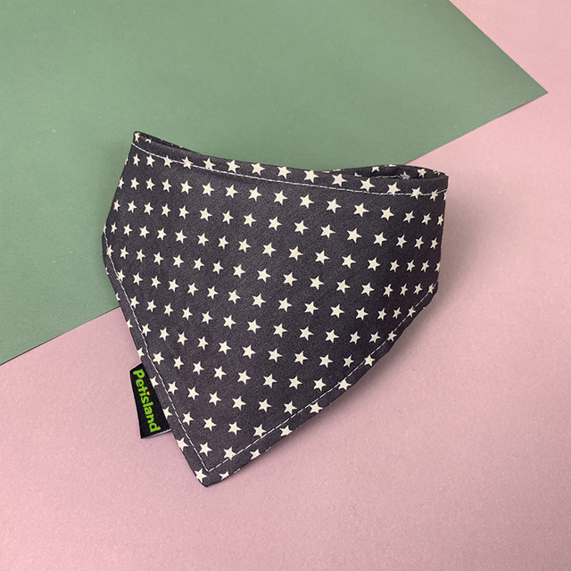 Smooth Soft Polyester Cotton Dog Bandana with Buckle Closure