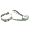 Bamboo Fiber with Cotton Webbing Pet Dog Collar Leash Set Eco-friendly