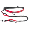 Waterproof Hands Free Walking Dog Leash with Poo Bag Holder Phone Holder Elastic Strap