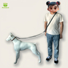Petisland Adjustable PVC Dog Leash with Double Hooks for Hands-Free Use and Easy Cleaning