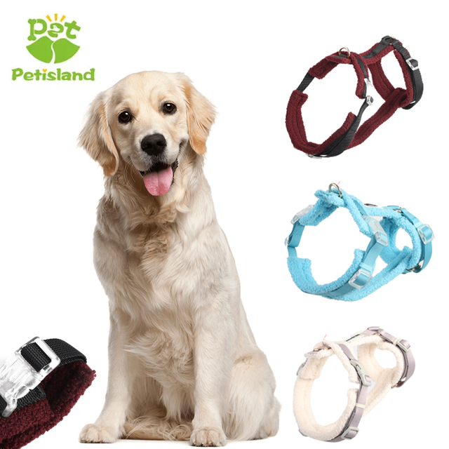 Petisland Custom Padded Dog Harness Soft Cashmere Lining Comfortable Adjustable Pet Vest Harness