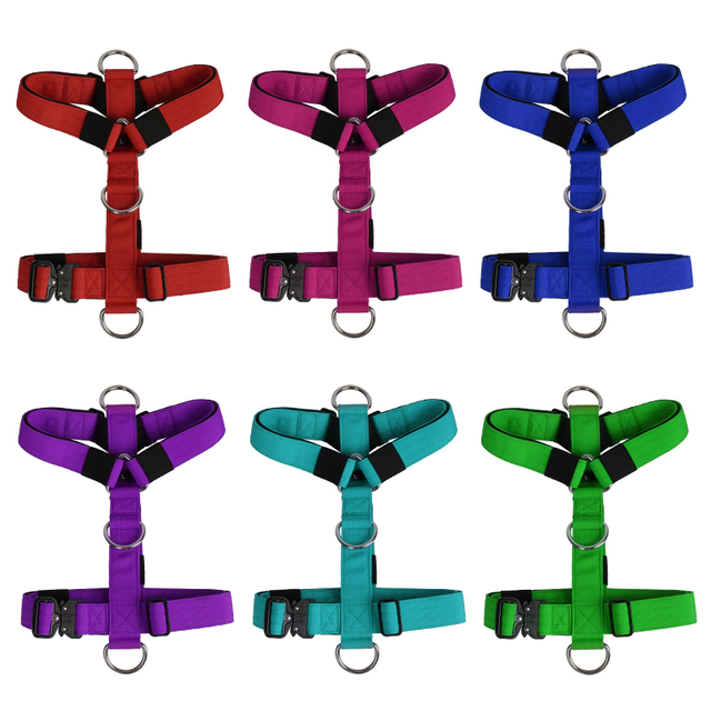 H Shape Anti-pull Durable Nylon Neoprene Dog Harness for Training